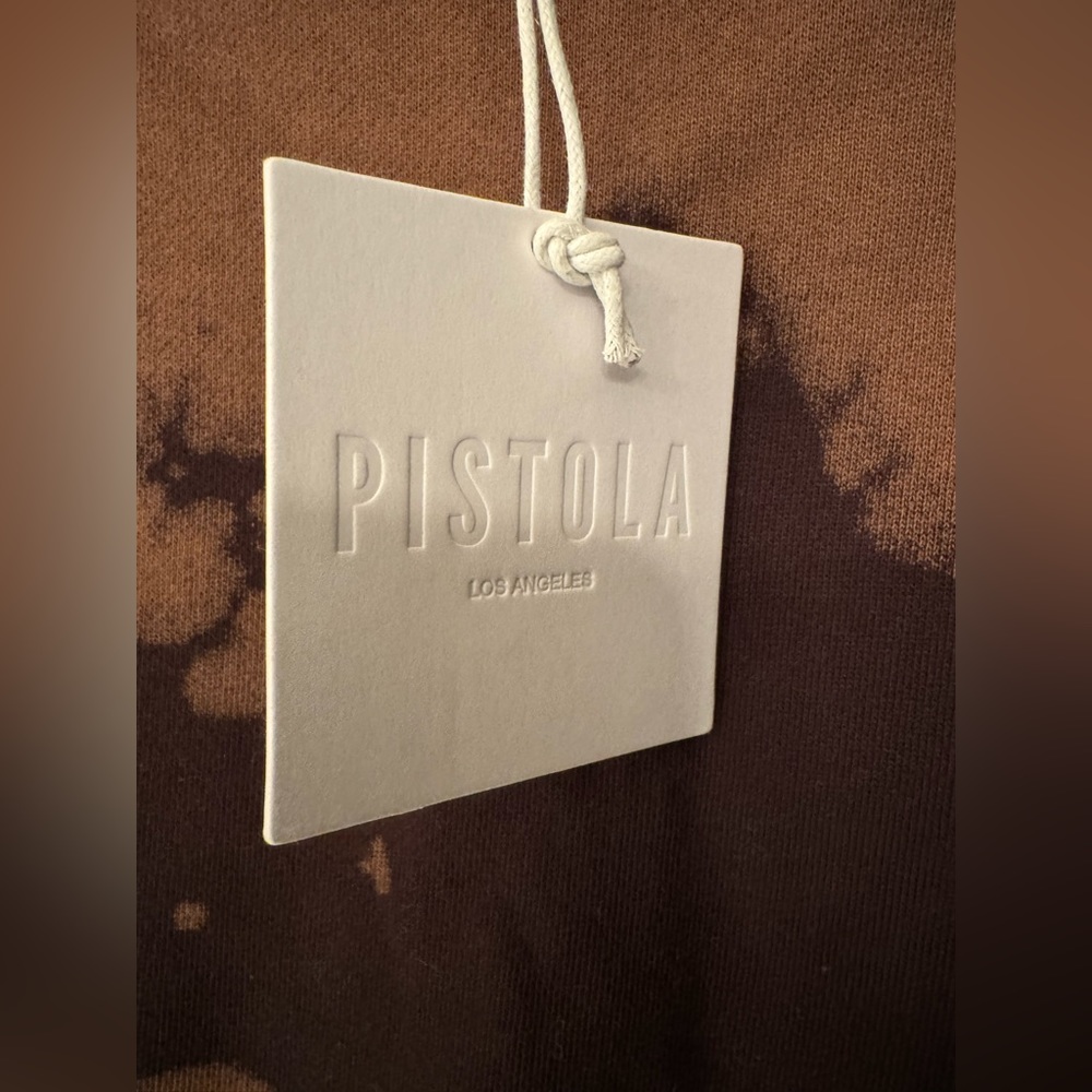 Pistola Bleached Tie Dye Sweatshirt Women’s Brown & Light Brown Size XS - Picture 9 of 10